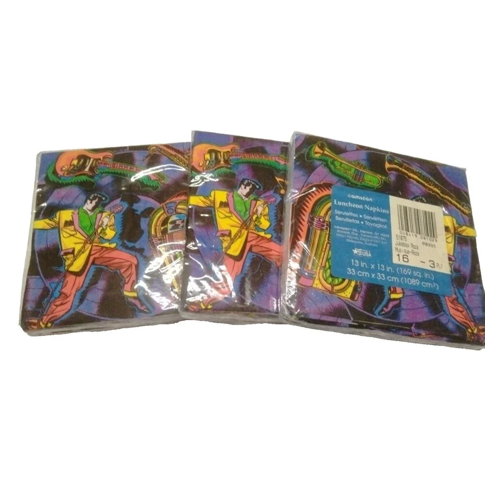 Rock N Roll Theme Birthday Party Supplies Bundle -New!
